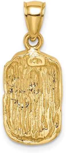 IceCarats 14K Solid Yellow Gold Chunky Nugget, 24 inches Necklace Chain Pendant Charm