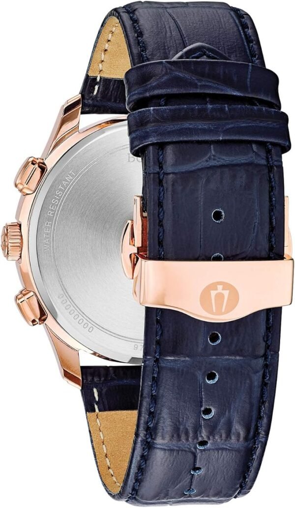 Bulova Men's Wilton 21-Jewel Watch, 60hr Power Reserve, Luminous Hands, Roman Numerals, Domed Sapphire Crystal GOLD