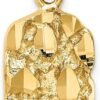 IceCarats 14K Solid Yellow Gold Chunky Nugget, 24 inches Necklace Chain Pendant Charm