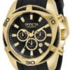 Invicta Bolt Men's Watch - 50mm, Gold, Black