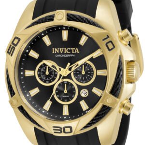 Invicta Bolt Men's Watch - 50mm, Gold, Black