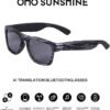 sunshine AI Translation Bluetooth Glasses with 164 Languages Dual-Ear Free Talk simultaneous Interpretation