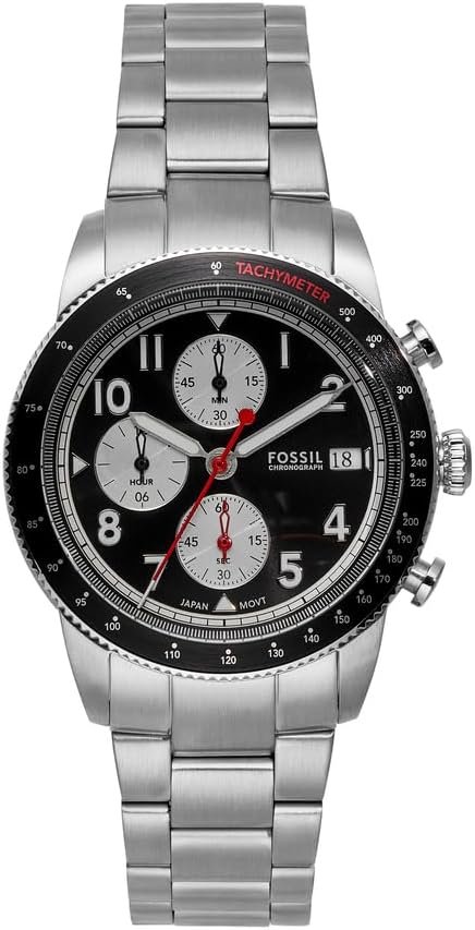 Fossil Men's Sport Tourer Quartz Stainless Steel Chronograph Watch