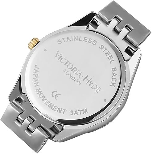 61-a4bohcFL._AC_SY500_ VICTORIA HYDE Two Tone Watches for Women, Silver and Gold Womens Watch, Stainless Steel Deepsea Blue Face Ladies Watch