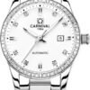 611w7OiIBzL._AC_SY695_ Women's Diamond Automatic Mechanical Rose Gold Stainless Steel Sapphire Waterproof Lady's Elegant White Watch