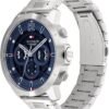Tommy Hilfiger Men's Casual Watch - Multifunction Stainless Steel Wristwatch - Water Resistant up to 5 ATM/50 Meters - Premium Fashion Timepiece for All Occasions - 50 mm