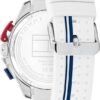 Tommy Hilfiger Men's Chronograph Watch - Racing-Inspired, Sporty Design - Silicone Strap - 5 ATM Water Resistance - Bold and Stylish Timepiece