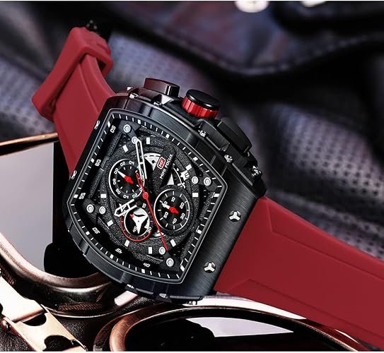 Mini Focus Men's Watch Fashion Sport Wrist Watches (Chronograph/Waterproof/Luminous/Calendar) Silicon Strap Quartz Watch for Men