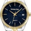 61Hq8f2-kiL._AC_SY535_ VICTORIA HYDE Two Tone Watches for Women, Silver and Gold Womens Watch, Stainless Steel Deepsea Blue Face Ladies Watch