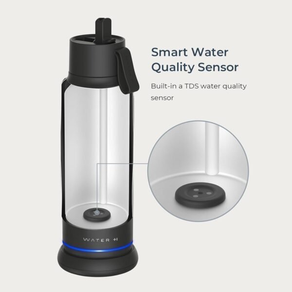 Vita Smart Water Bottle with Reminder to Drink Water, BPA-Free Vacuum Insulated Water Bottles with Filter & Straw, Bluetooth Intake Water Tracking Bottle, Ideal for Gift (18 oz