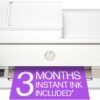 HP Envy 6555e Wireless All-in-One Color Inkjet Printer, Print, scan, Copy, Duplex Printing Best-for-Home, 3 month Instant Ink trial included