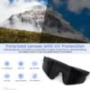 Polarized Bluetooth Sunglasses for Men and women,Sport Smart Glasses Open Ear Music Speakers,Built-in Mic,UV Protection Running Baseball Sunglasses, Cycling Glasses(Black)