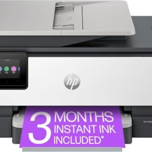 HP OfficeJet Pro 8135e Wireless All-in-One Color Inkjet Printer, Print, Scan, Copy, Fax, ADF, Duplex Printing, Best-for-Home Office, 3 month Instant Ink trial included