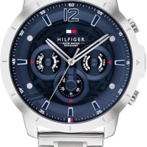 Tommy Hilfiger Men's Casual Watch - Multifunction Stainless Steel Wristwatch - Water Resistant up to 5 ATM/50 Meters - Premium Fashion Timepiece for All Occasions - 50 mm