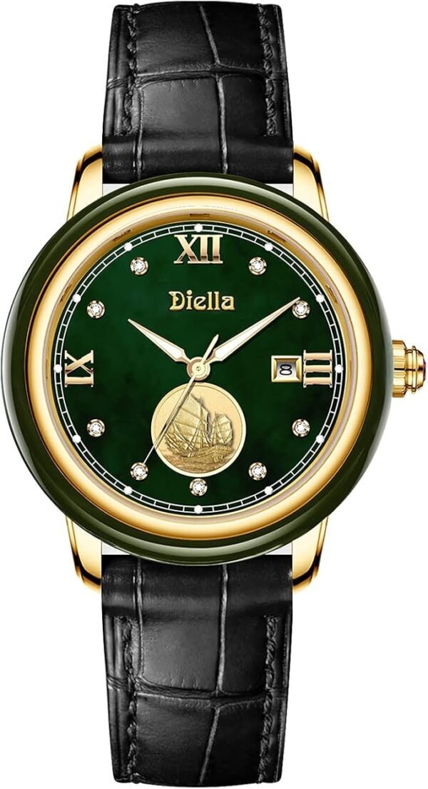 Diella Luxury Watches for Men and Women with Japanese Quartz Movement,Date Luminous, Waterproof