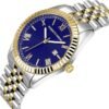 Roberto Marino Men’s Luxury Watch – Gold Stainless Steel, Japanese Quartz, Blue Dial, 3 ATM Water Resistant