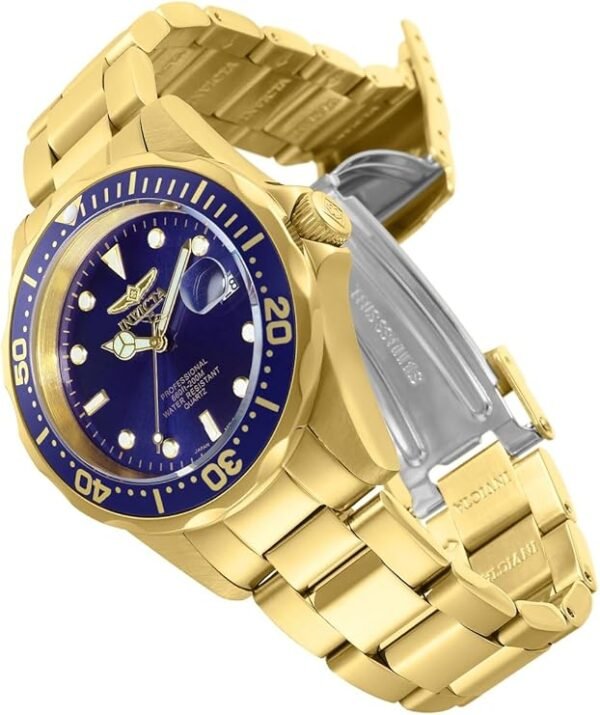 61tHhcUvluL._AC_SY741_ Invicta INVICTA Men's "Pro Diver" 18k Gold Ion-Plated Bracelet Watch