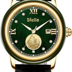 Diella Luxury Watches for Men and Women with Japanese Quartz Movement,Date Luminous, Waterproof