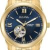 71-Vl9PZNhL._AC_SY741_ Bulova Men's Classic 3 Hand Automatic Gold Stainless Steel Watch