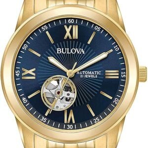Bulova Men's Classic 3 Hand Automatic Gold Stainless Steel Watch