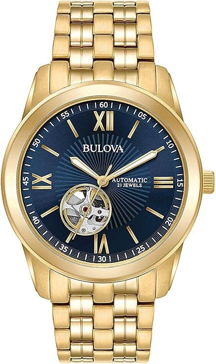 71-Vl9PZNhL._AC_SY741_ Bulova Men's Classic 3 Hand Automatic Gold Stainless Steel Watch
