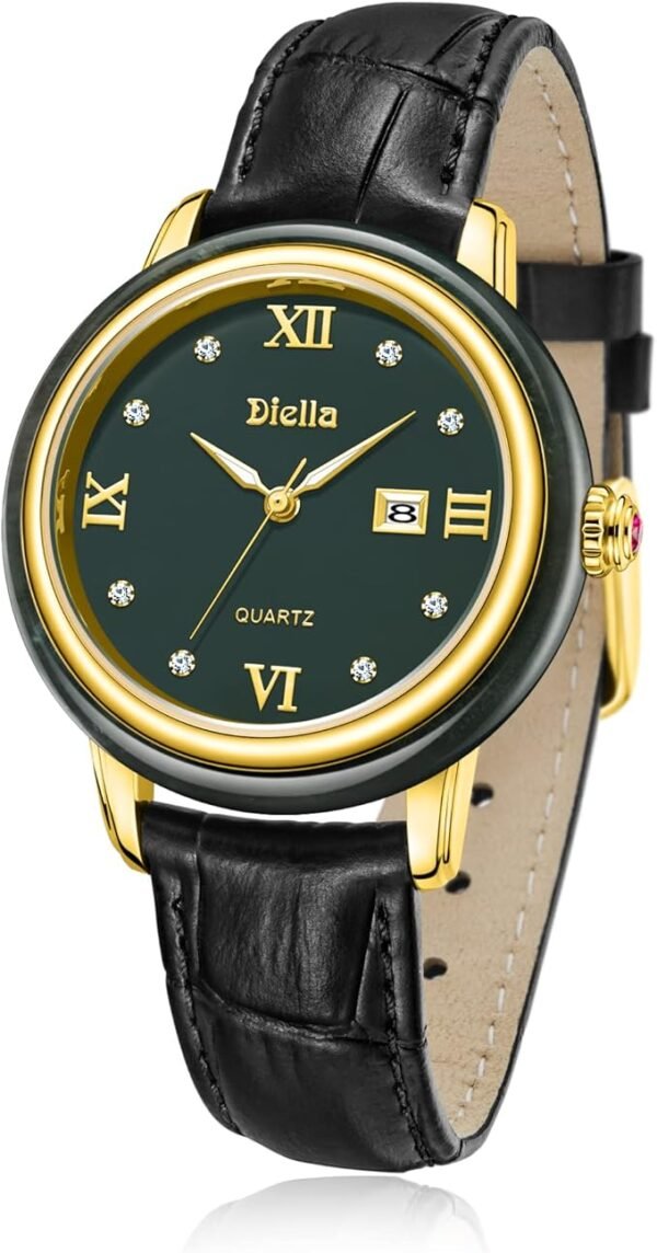 Diella Luxury Watches for Men and Women with Japanese Quartz Movement,Date Luminous, Waterproof