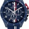 Tommy Hilfiger Men's Chronograph Watch - Racing-Inspired, Sporty Design - Silicone Strap - 5 ATM Water Resistance - Bold and Stylish Timepiece