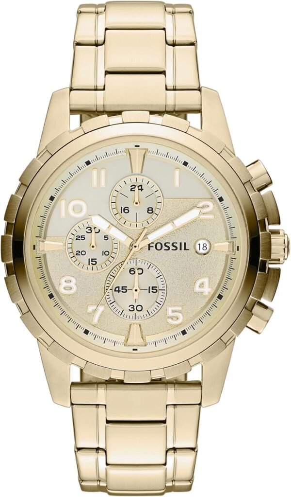 Fossil Men's Dean Quartz Stainless Steel Chronograph Watch