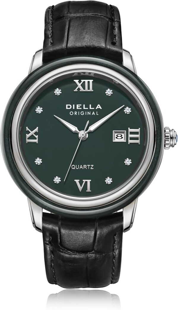 Diella Luxury Watches for Men and Women with Japanese Quartz Movement,Date Luminous, Waterproof