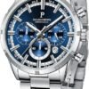 Mens Watches Luxury Quartz Waterproof Chronograph Wrist Watches for Men Stainless Steel Case