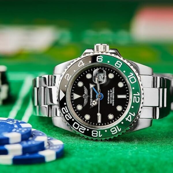 71CeqgHMABL._AC_SY625_ GMT Master 316L Case - Black and Green Bezel, Ronda 505 Movement, Men's Pro Diver Watch
