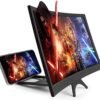 16 Inch Screen Magnifier, 3D Magnifier Projector Screen, Foldable Phone Stand with Curved Screen Amplifier – Compatible with All Smartphones
