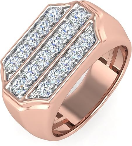 1 Carat Men's Diamond Wedding Band Ring in 14K Gold (I1-I2 Clarity)