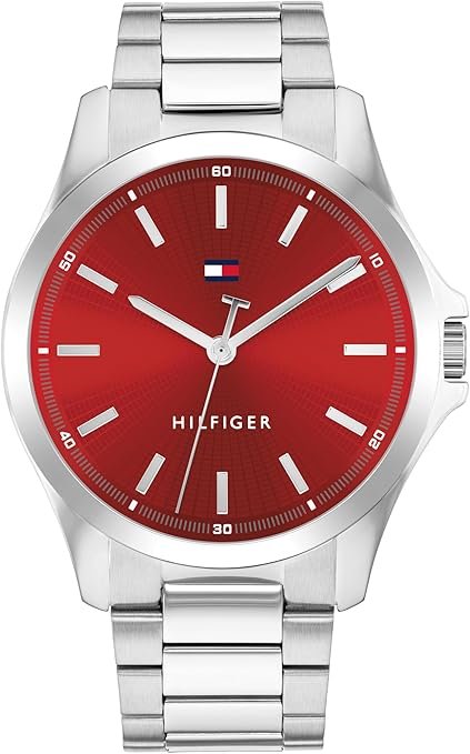 Tommy Hilfiger Men's 3H Quartz Watch, Stainless Steel Bracelet, Water Resistant 3 ATM, Modern and Stylish Timepiece