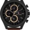 Tommy Hilfiger Men's Multifunction Quartz Watch – 46mm Stainless Steel Case, Racing-Inspired Design, 5 ATM Water Resistant, Elegant Modern Timepiece, Gift for Him