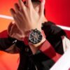 Watches for Men Luxury Quartz Casual Chronograph 3ATM Waterproof Sport Wrist Watches Multifunctional with Silicone Strap Mens Watches