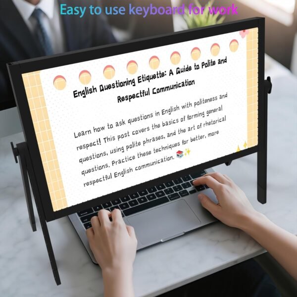 71b61yB17JL._AC_SL1500_ 21" Screen Magnifier, Laptop Computer Screen Magnifier Expanders with Bracket Magnifiers Ultra-Clear Projector Screen Magnifying Portable Amplifier Desktop for Seniors Reading