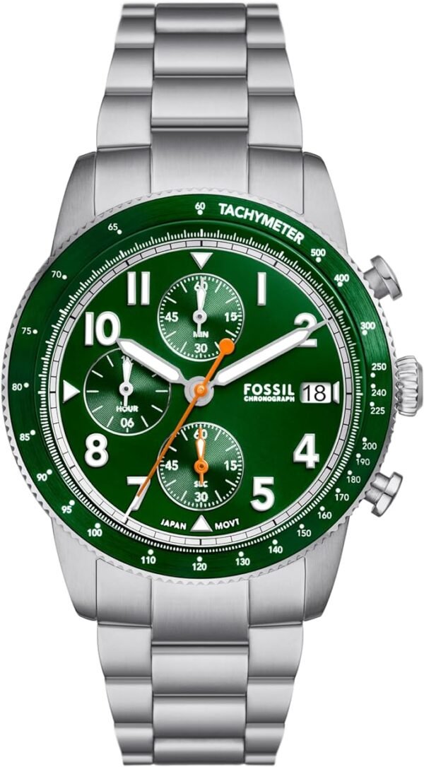 Fossil Men's Sport Tourer Quartz Stainless Steel Chronograph Watch