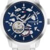 Tommy Hilfiger Men's Automatic Watch – Stainless Steel, 5 ATM Water Resistant, Modern Stylish Timepiece