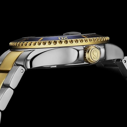 71j-fTrTMYL._AC_SY500_ Stuhrling Original Men's Dive Watch, Swiss Movement, Stainless Steel, Blue Dial, Stainless Steel Bracelet, 100M Water Resistant