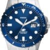 Fossil Men's Blue Quartz Stainless Steel Three-Hand Watch