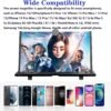20" Screen Magnifier for Cell Phone,Fanlory 3D HD Magnifying Projector Screen Enlarger for Movies, Videos and Gaming, Foldable Phone Stand with Screen Amplifier,Compatible with All Smartphones