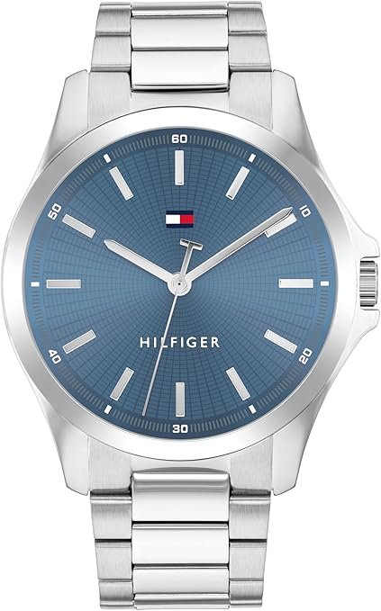 Tommy Hilfiger Men's 3H Quartz Watch, Stainless Steel Bracelet, Water Resistant 3 ATM, Modern and Stylish Timepiece