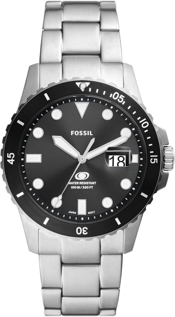Fossil Men's Blue Quartz Stainless Steel Three-Hand Watch
