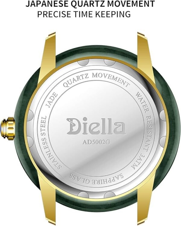 Diella Luxury Watches for Men and Women with Japanese Quartz Movement,Date Luminous, Waterproof