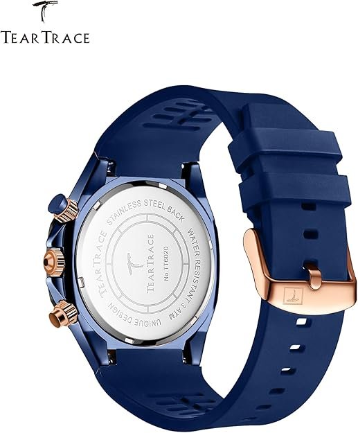 Watches for Men Luxury Quartz Casual Chronograph 3ATM Waterproof Sport Wrist Watches Multifunctional with Silicone Strap Mens Watches