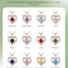 S925 Sterling Silver Necklace for Women, Wife Jewelry Rose Gold, Mom Birthday Valentines Mothers Day Gifts, Girlfriend Necklaces, Daughter Heart Jewel, Anniversary for Her