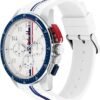 Tommy Hilfiger Men's Chronograph Watch - Racing-Inspired, Sporty Design - Silicone Strap - 5 ATM Water Resistance - Bold and Stylish Timepiece