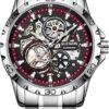 Automatic Watches for Men - Mechanical Self-Winding,Skeleton Dial, 30 ATM Waterproof, with Stainless Steel Band,Wrist Watch - Men's Stylish Gift