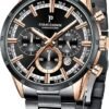 Mens Watches Luxury Quartz Waterproof Chronograph Wrist Watches for Men Stainless Steel Case